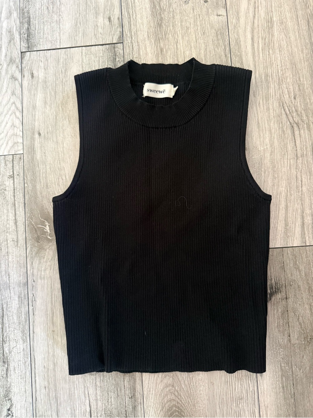 High Neck Black Tank